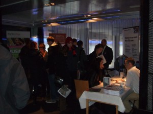 Fullt drag bland utställarna