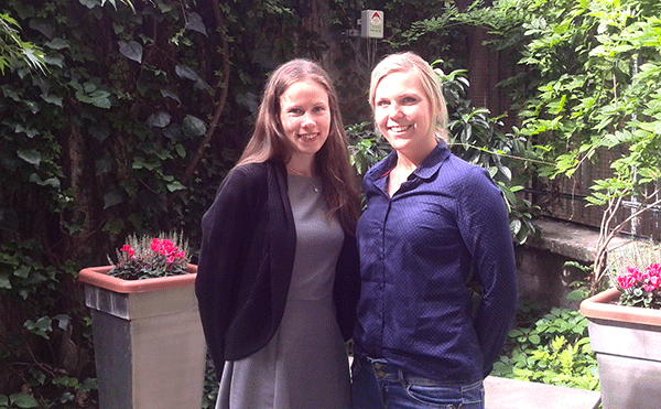 Tillsammans med Emma som studerar i Milano.