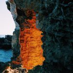 Perth Etdith Cowan University klippor vid havet