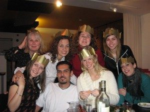 Julfest hos min värdfamilj i Brighton.