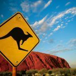Ayers Rock i australien, studera utomlands på JMC Academy och upptäck australien på helgerna.