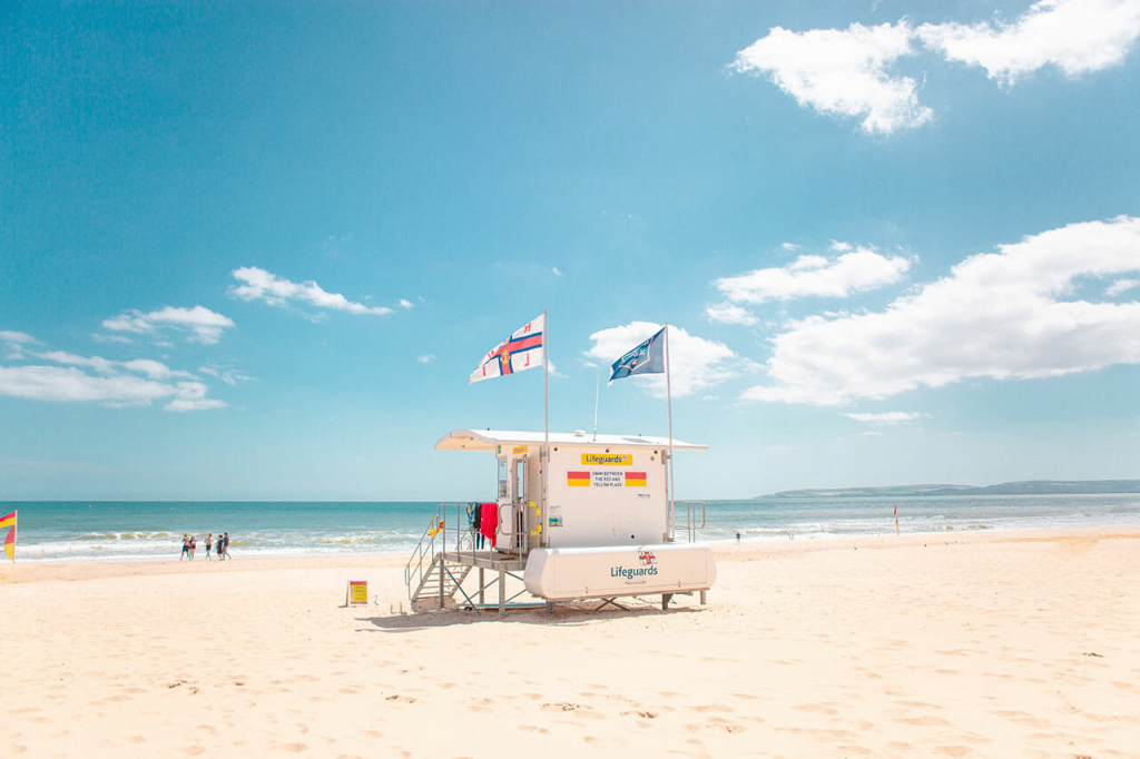 Strand i Bournemouth